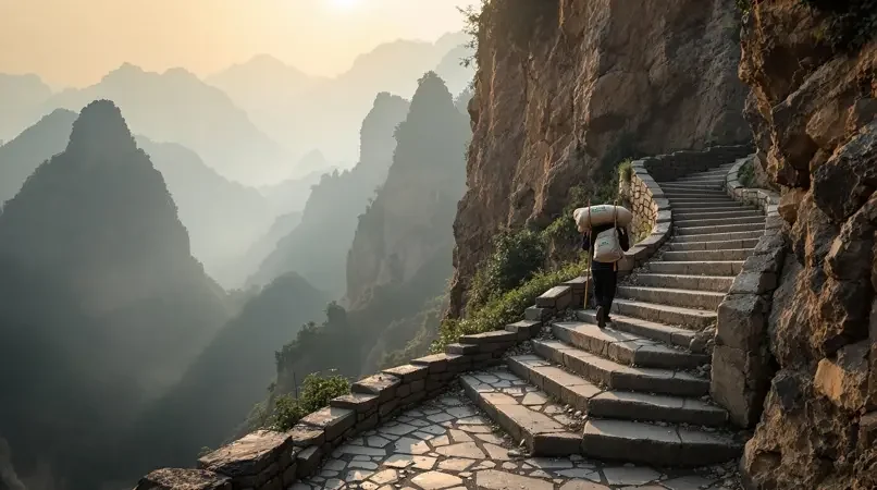 太行山深处：最后的挑山工 - 火焰视频